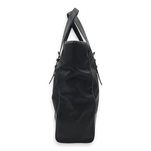 Prada Re-Nylon Top Handle Bag Black in Nylon, Silver hardware_6