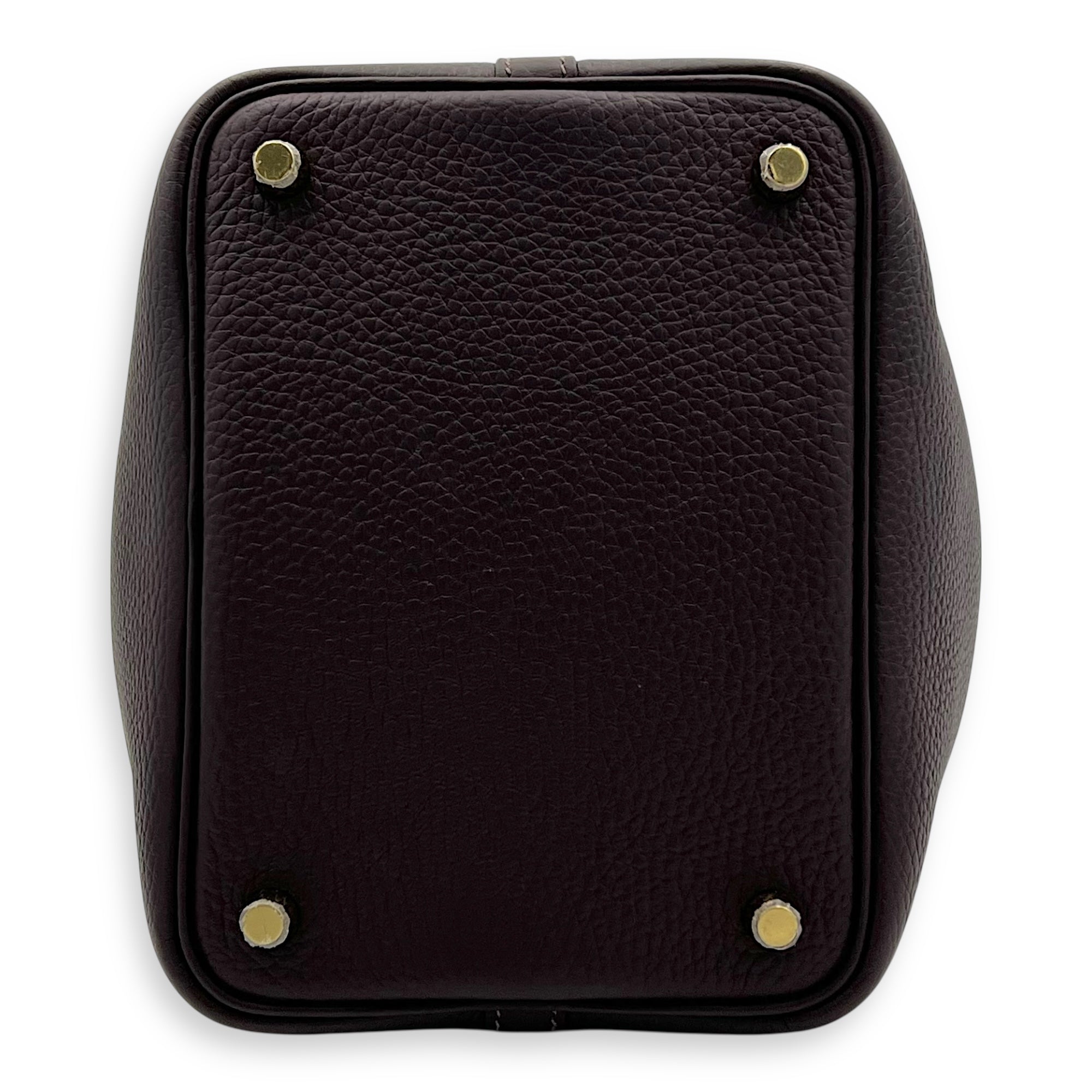 Hermès Picotin 18 Rouge Sellier Top Handle Bag in Clemence, Gold hardware_5