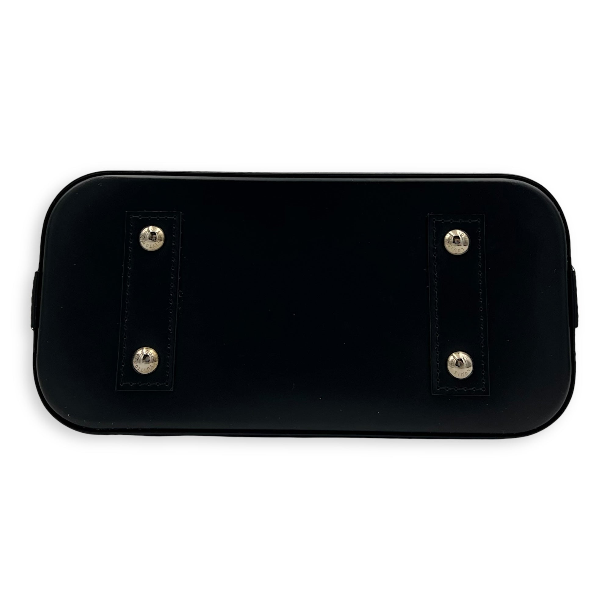 Louis Vuitton Alma Top Handle Bag Black in Epi Leather, Silver hardware_5