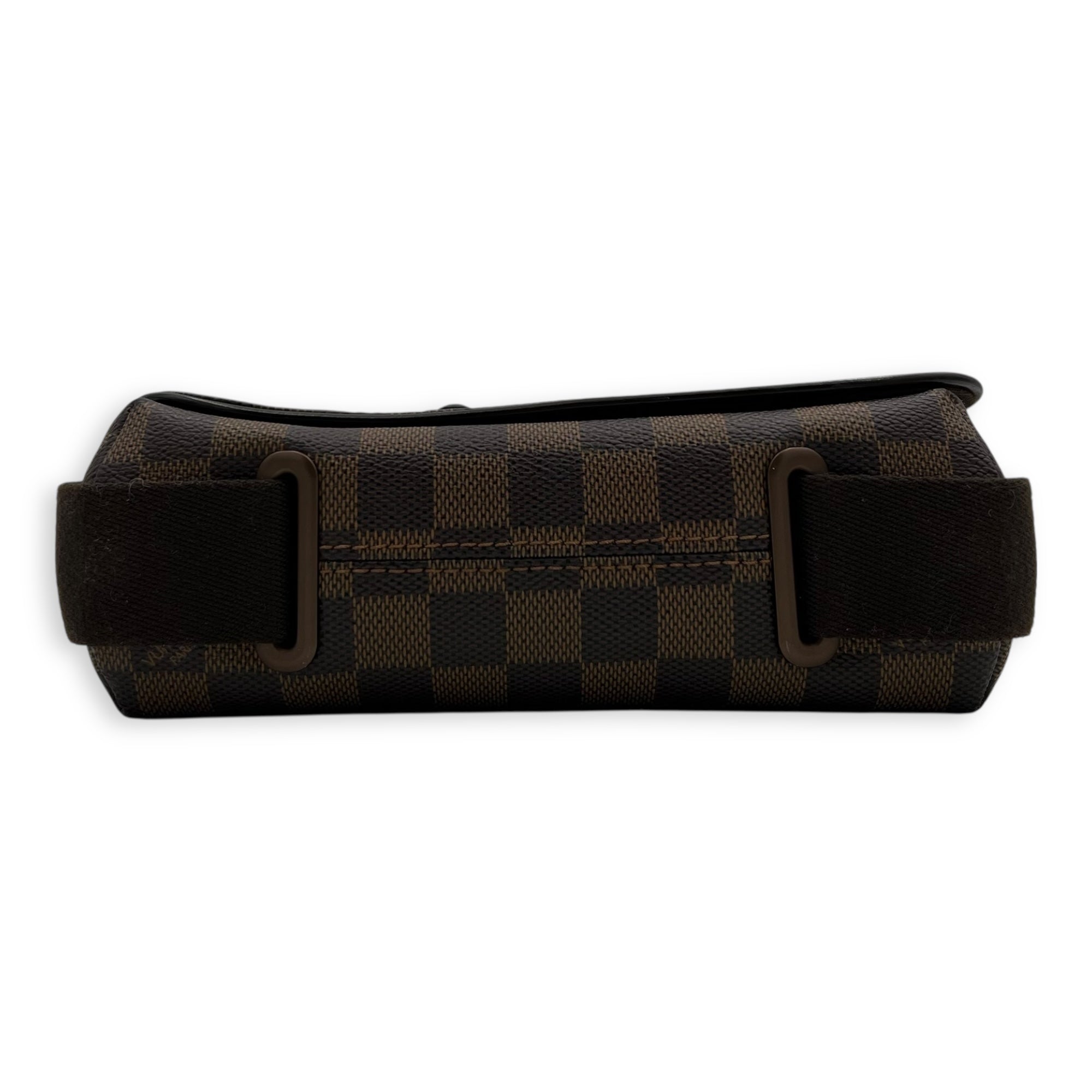 Louis Vuitton Brooklyn Crossbody Bag Brown in Coated Canvas, Lacquered Metal hardware_5