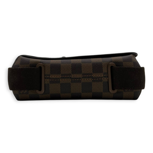 Louis Vuitton Brooklyn Crossbody Bag Brown in Coated Canvas, Lacquered Metal hardware_5