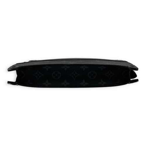 Louis Vuitton Trunk Pouch Black in Monogram Coated Canvas, Silver hardware_5