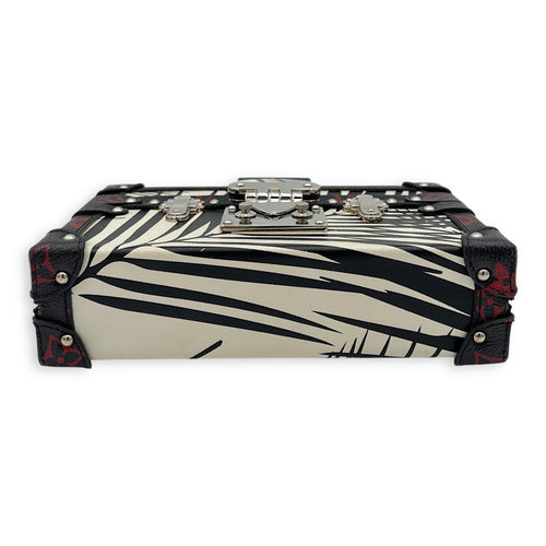 Louis Vuitton Trunk Shoulder Bag Palm Nour Cruise in Monogram Coated Canvas, Silver hardware_5