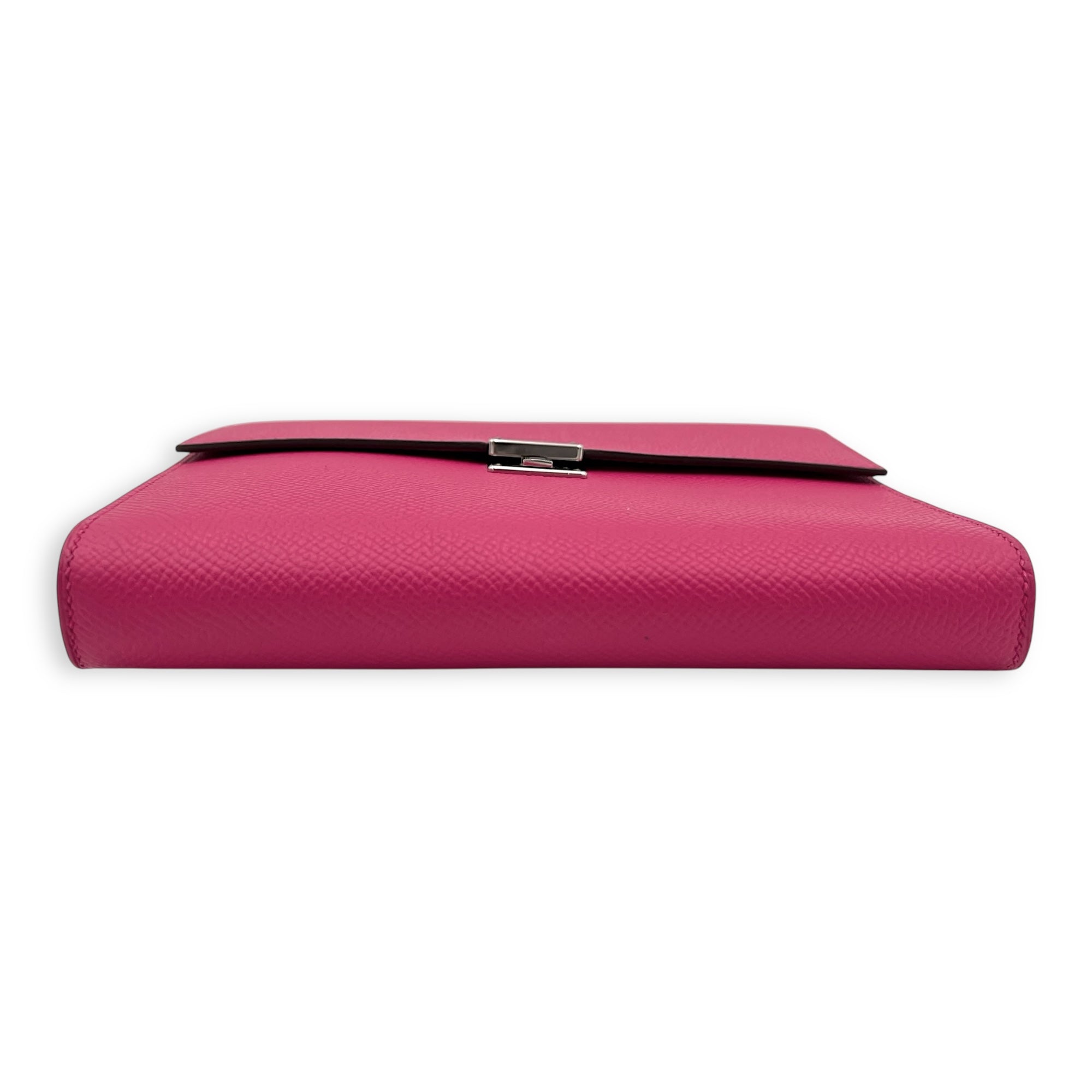 Hermès Clic Rose Extreme Shoulder Bag in Epsom, Palladium hardware_3
