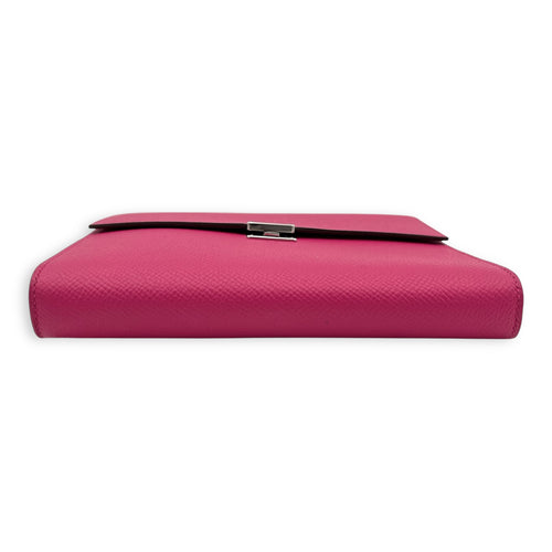 Hermès Clic Rose Extreme Shoulder Bag in Epsom, Palladium hardware_3