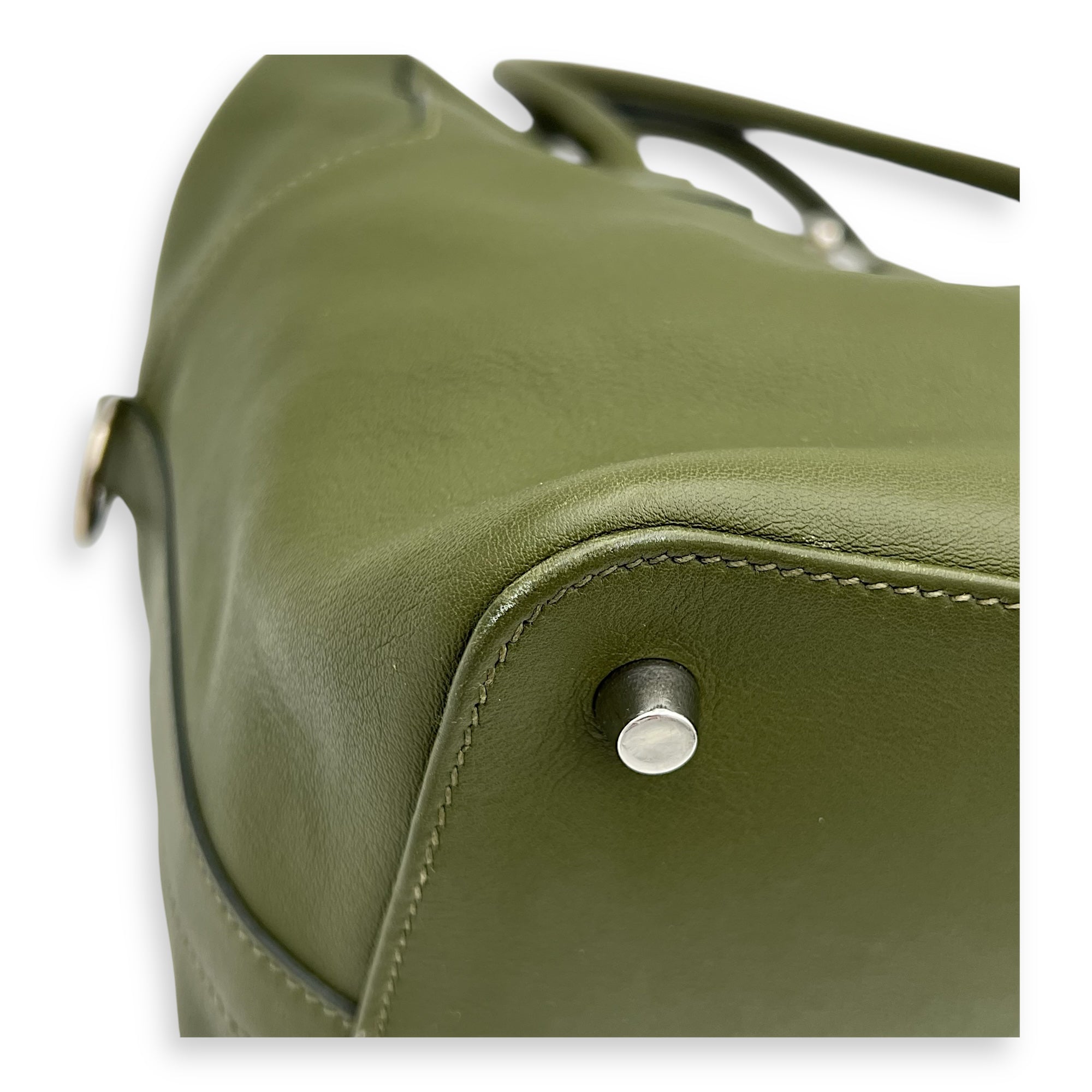 Hermès Toolbox 26 Vert Anglais Top Handle Bag in Swift, Palladium hardware_9
