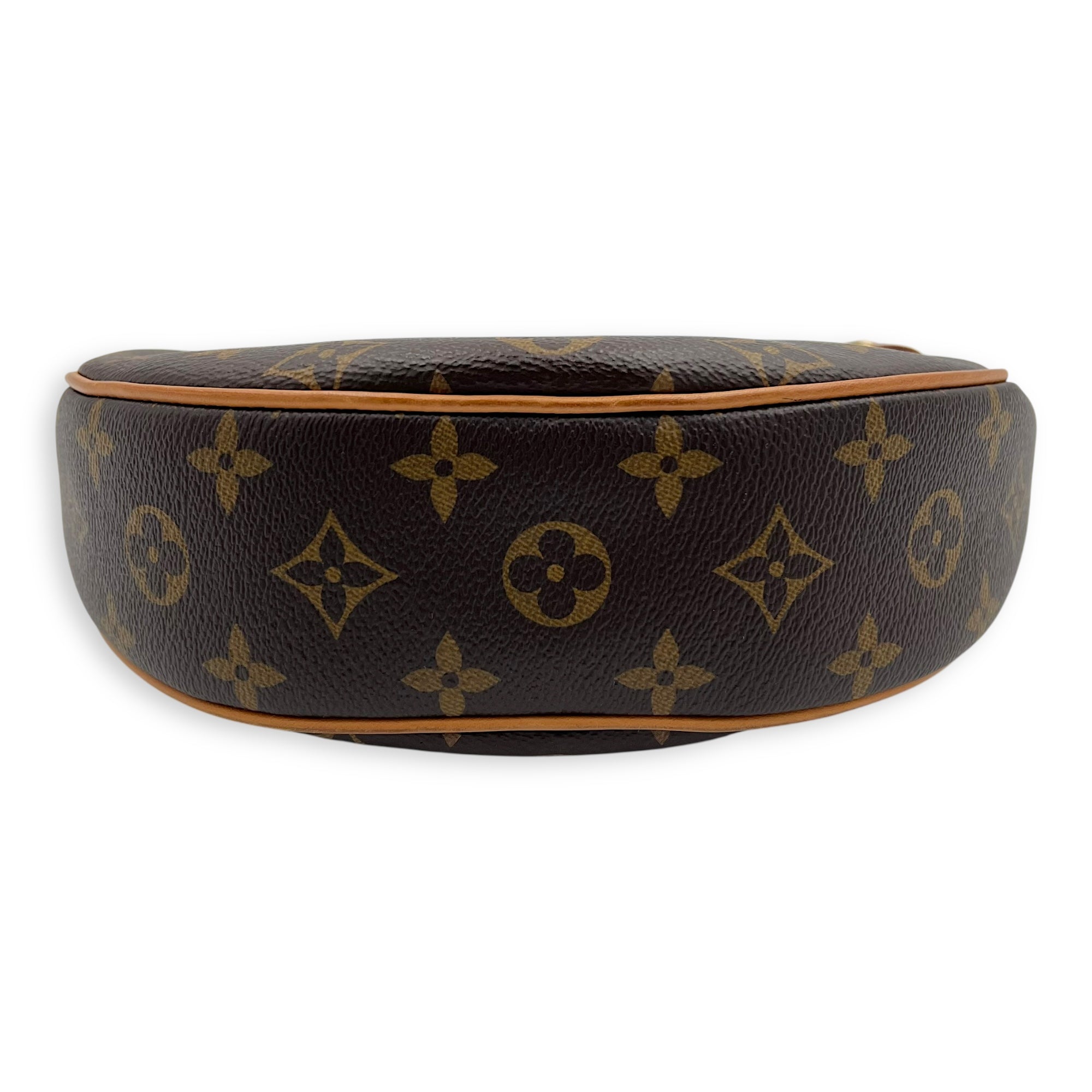 Louis Vuitton Looping Shoulder Bag Brown in Monogram Coated Canvas, Gold hardware_5