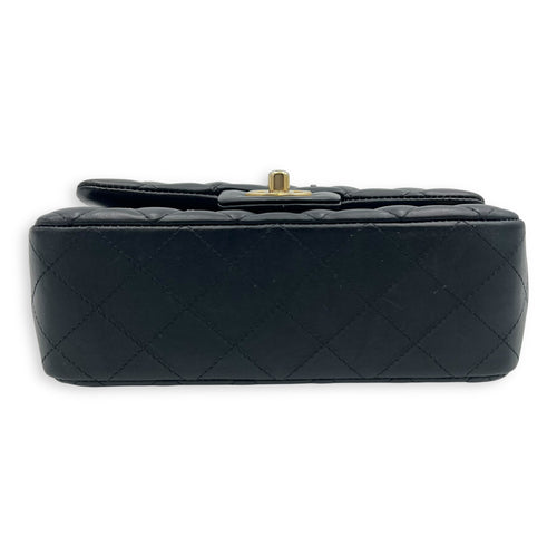 Chanel Lucky Charm Classic Mini Black Shoulder Bag in Lambskin, Mixed hardware_3