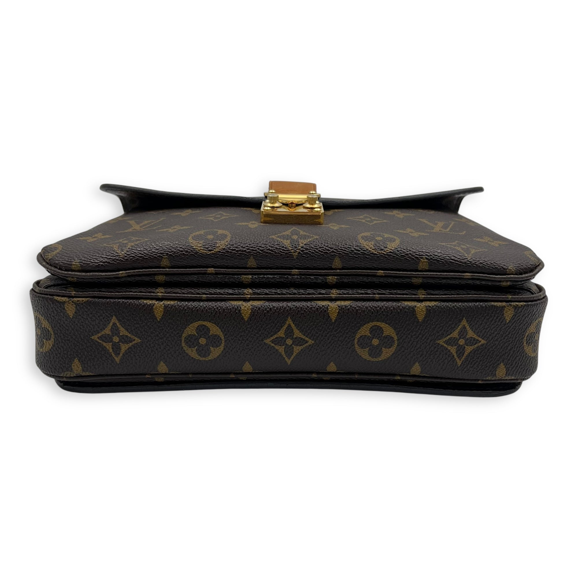 Louis Vuitton Metis Crossbody Bag Brown in Monogram Coated Canvas, Gold hardware_4