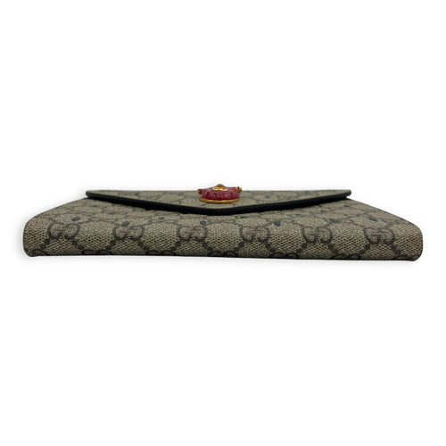 Gucci GG Clutch Brown in Coated Canvas, Gold hardware_8