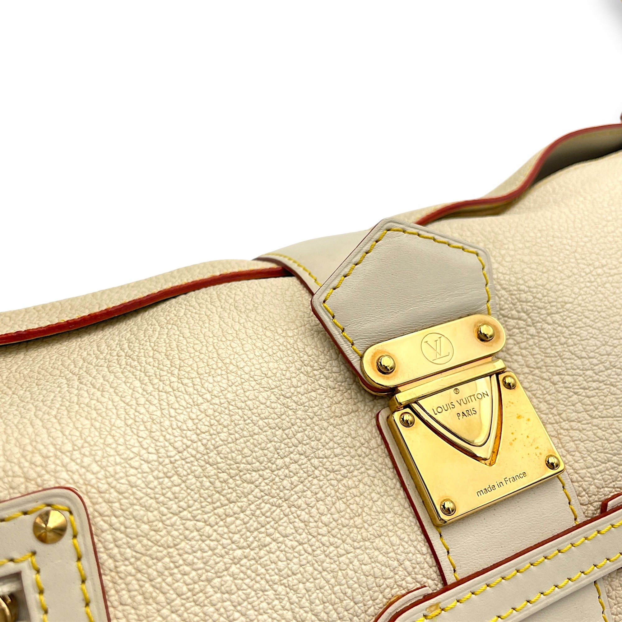 Suhali Top handle bag in Goat leather, Gold Hardware