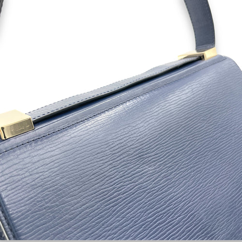 Pandora Navy Crossbody Bag in Calfskin, Gold hardware