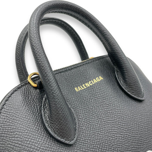 Ville Top Handle Bag XXS Black in Calfskin, Gold hardware