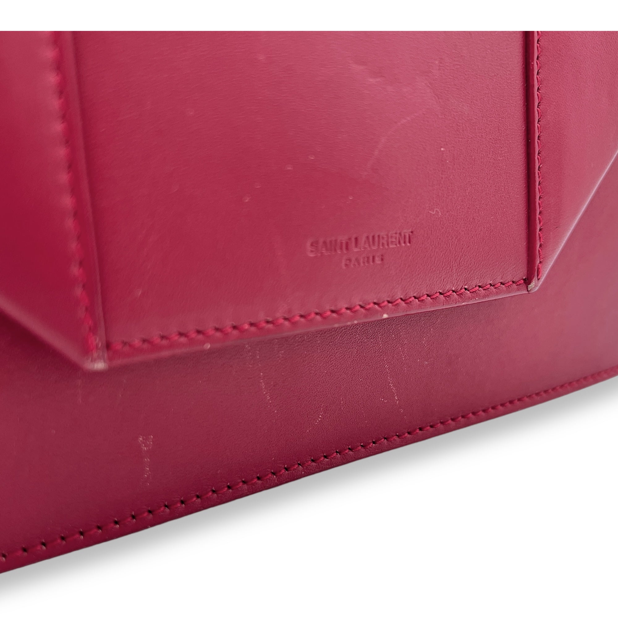 Betty Red Shoulder Bag in Calfskin,  hardware