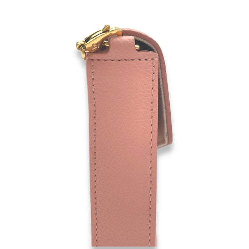 Felicie Wallet On Chain Pink in Monogram Empreinte Leather, Gold hardware