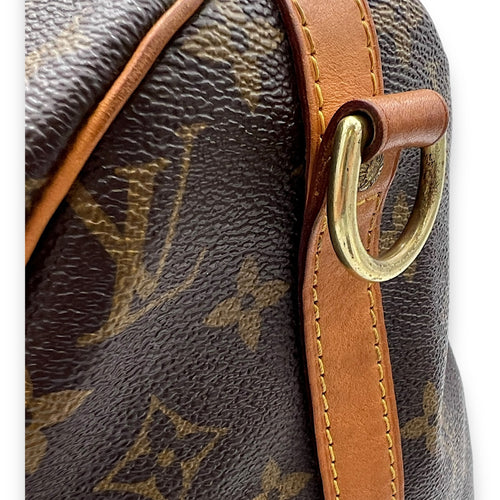 Speedy Bandouliere Top Handle Bag 30 Brown in Monogram Coated Canvas, Gold hardware