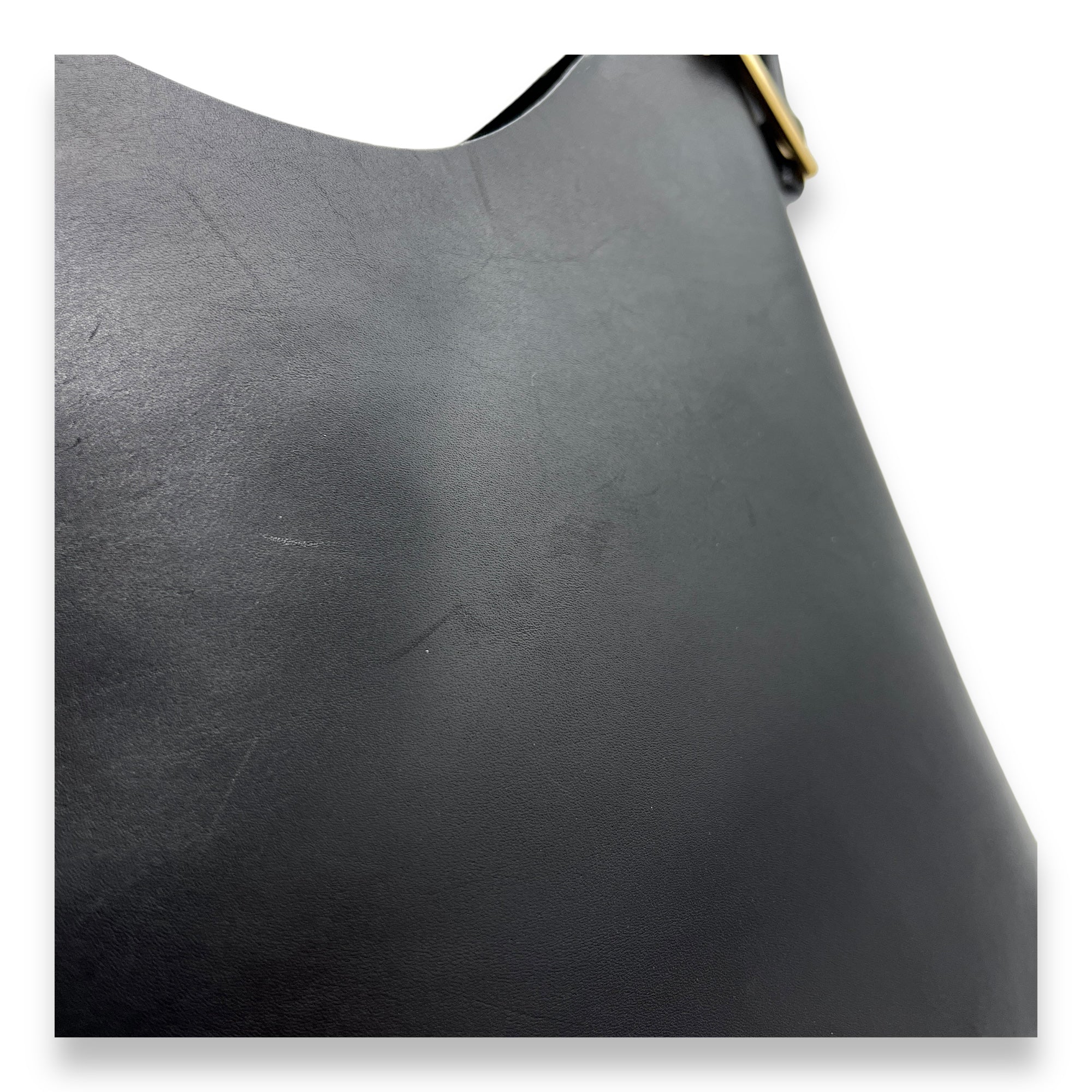 Bamboo Top Handle Bag Black in Calfskin, Gold hardware