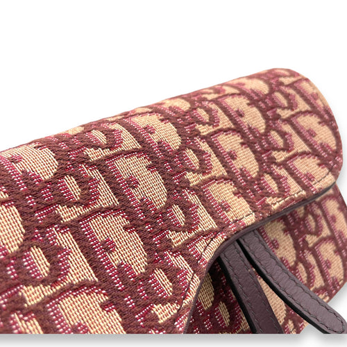 Oblique Saddle Belt bag in Jacquard, Gold Hardware