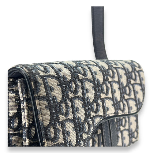 Saddle Mini Belt bag in Jacquard, Gold Hardware