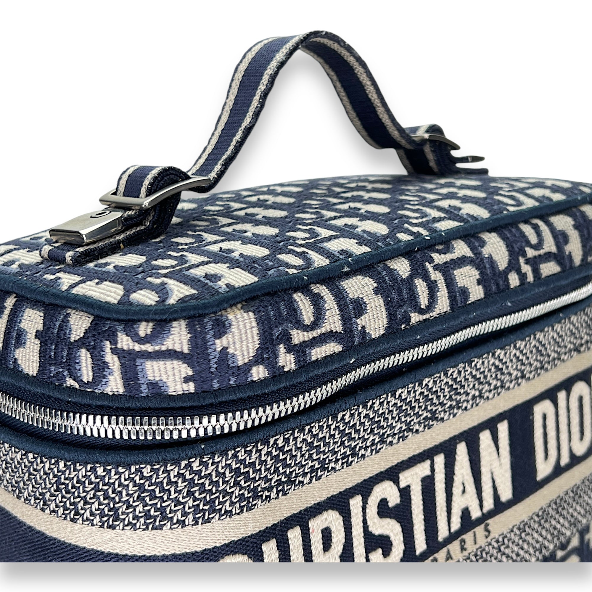 Vanity bag in Jacquard, Silver Hardware