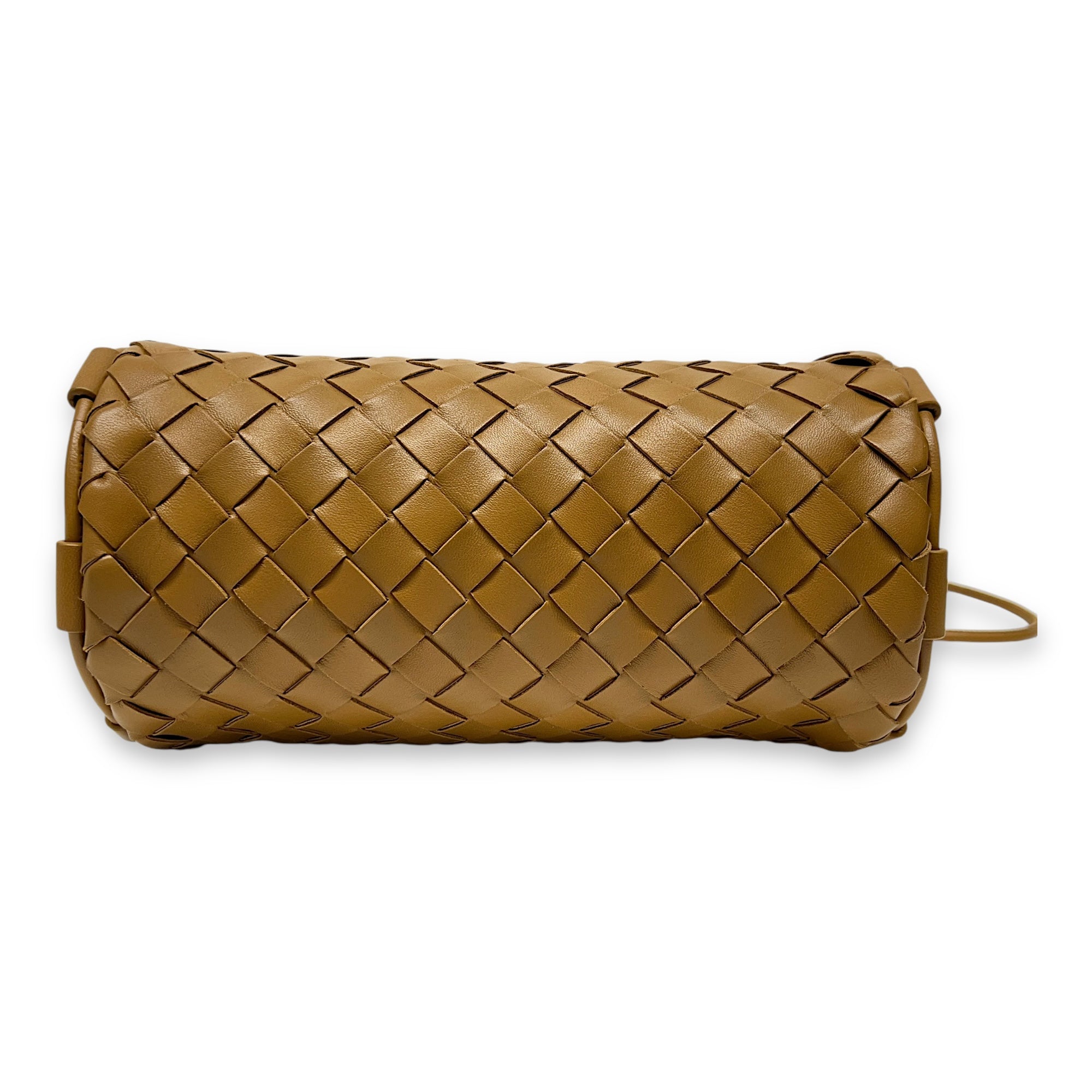 Barrel Mini Crossbody bag in Lambskin, Gold Hardware