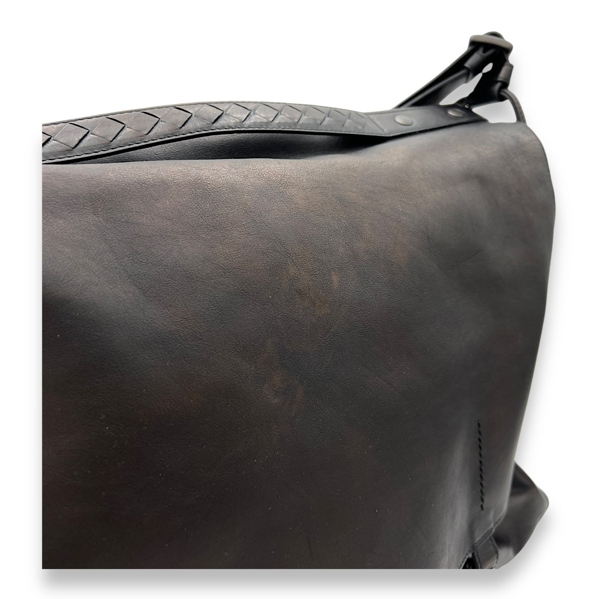 Others  dark brown Messenger Bag in Calfskin, Ruthenium hardware