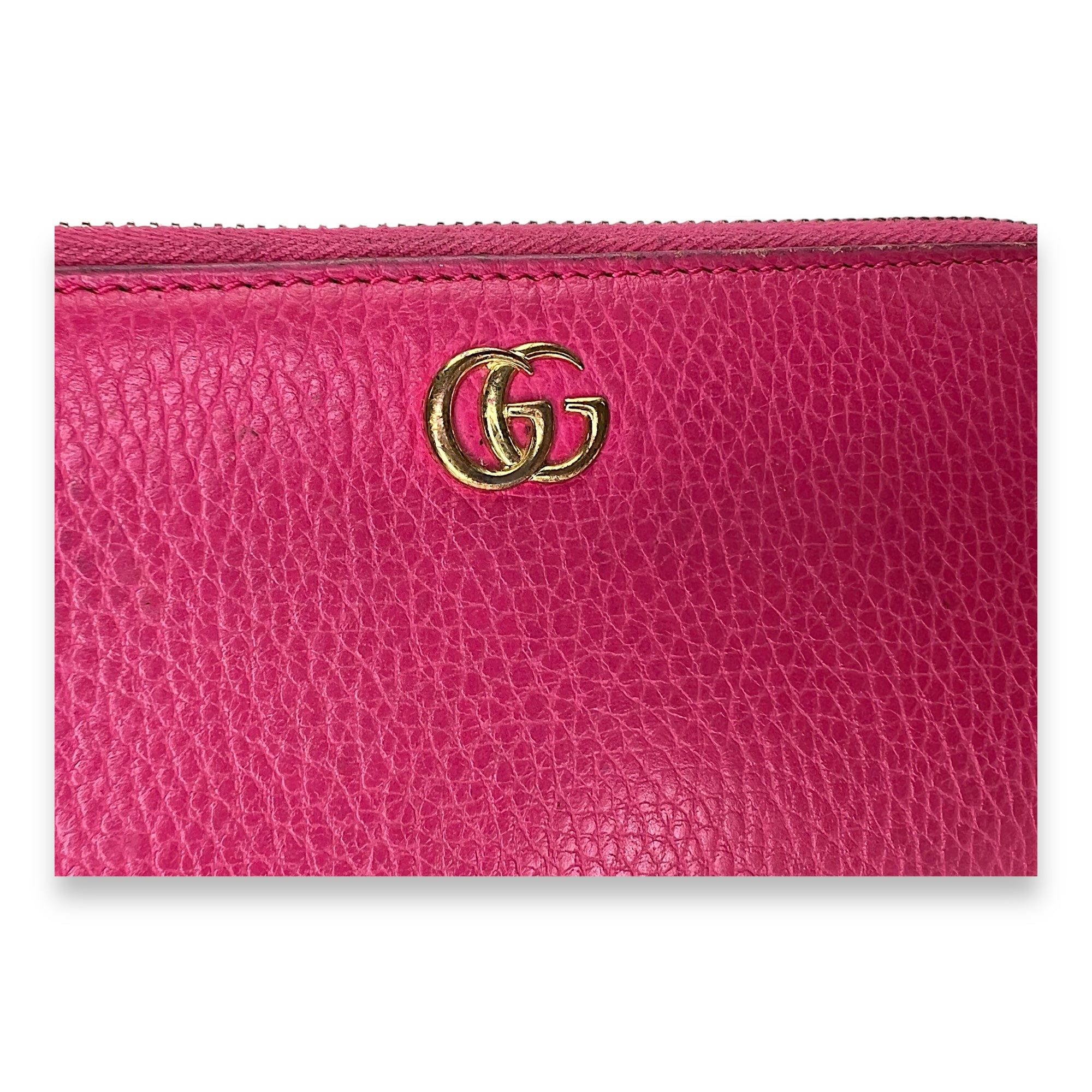 Others Wallet Long Pink in Calfskin , Gold Hardware