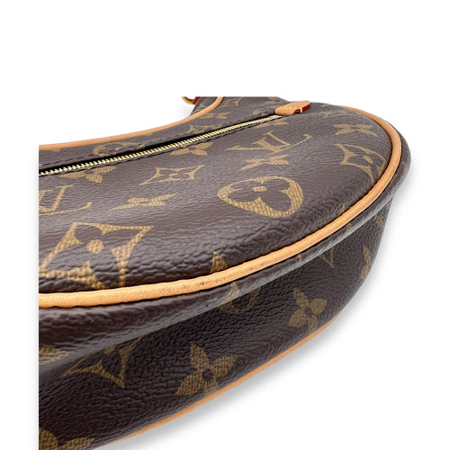 Loop Shoulder Bag Brown in Monogram Coated Canvas, Gold hardware