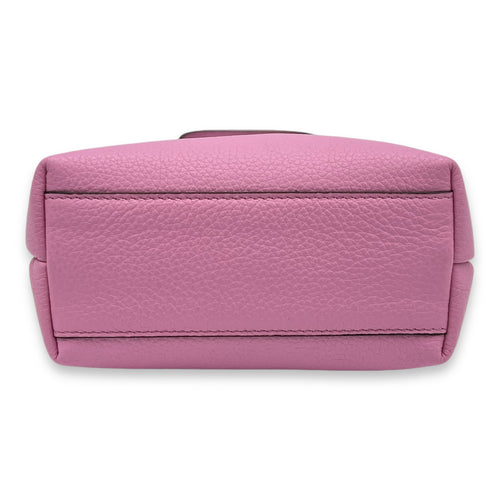 Others Top Handle Bag Mini Pink in Calfskin, Gold hardware