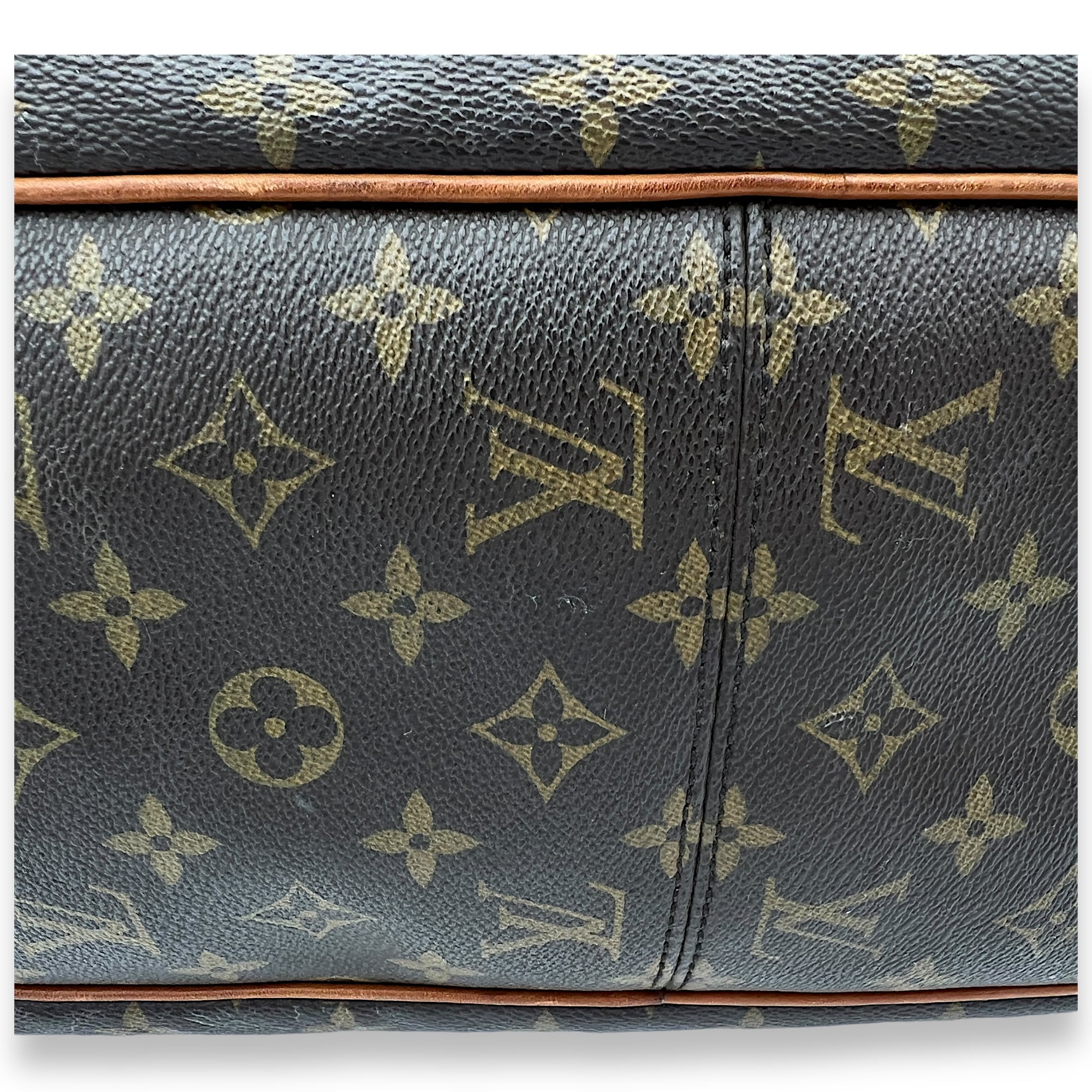 Delightful Top Handle Bag Brown in Monogram Coated Canvas, Gold hardware