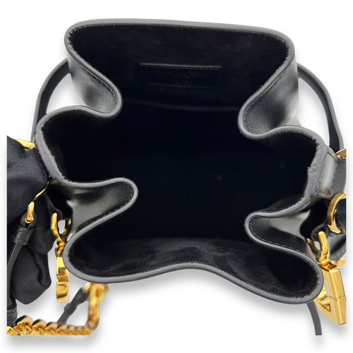 C'est Bucket Bag Black in Calfskin, Gold hardware