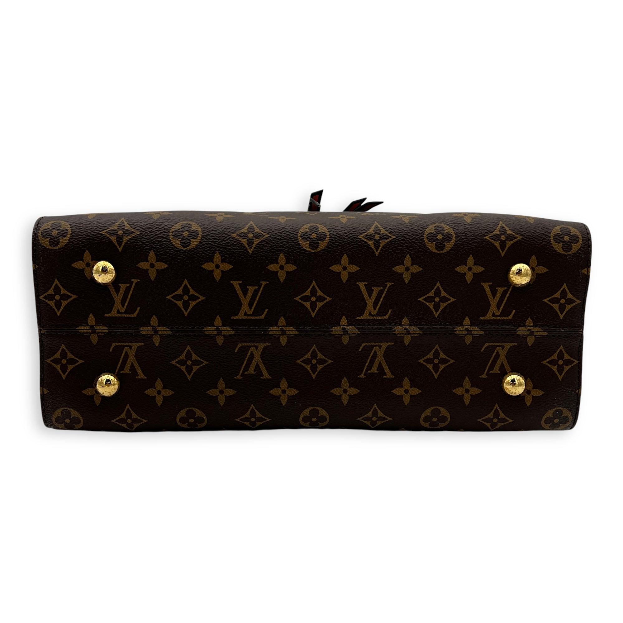 Tuileries` Top Handle Bag Brown in Monogram Coated Canvas, Gold hardware