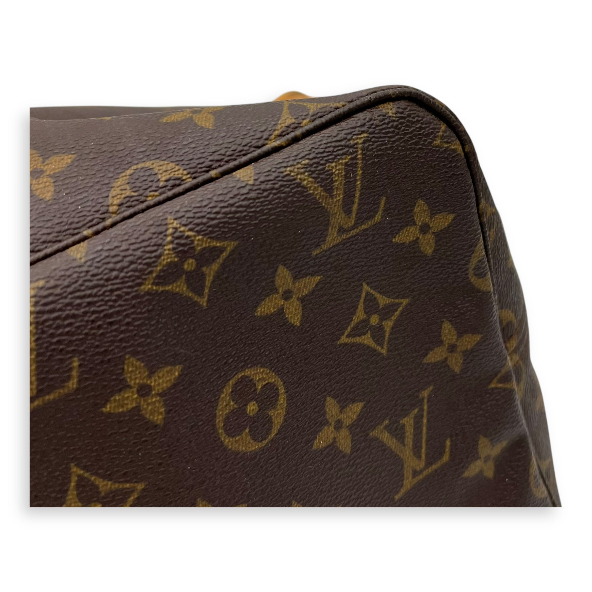 Neverfull Tote Bag GM Brown in Monogram Coated Canvas, Gold hardware