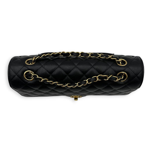 Chanel Classic Shoulder Bag Black in Caviar Leather, Gold hardware_6