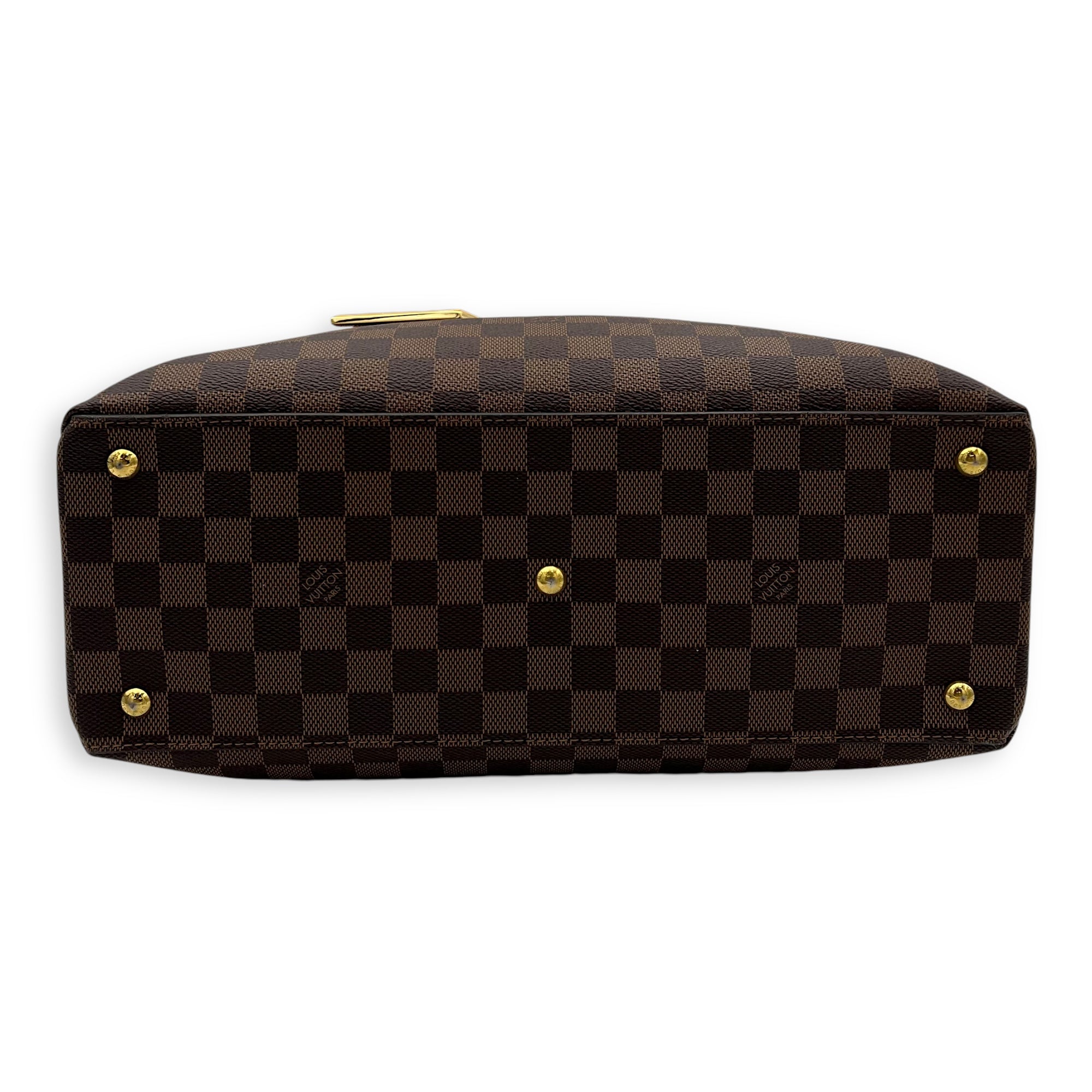 Louis Vuitton Others Top Handle Bag Brown in Coated Canvas, Gold hardware_5