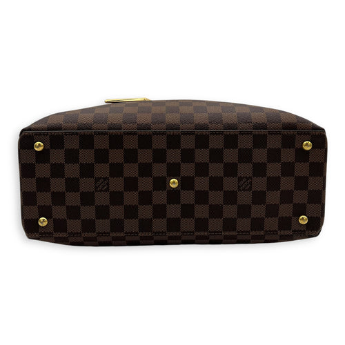 Louis Vuitton Others Top Handle Bag Brown in Coated Canvas, Gold hardware_5