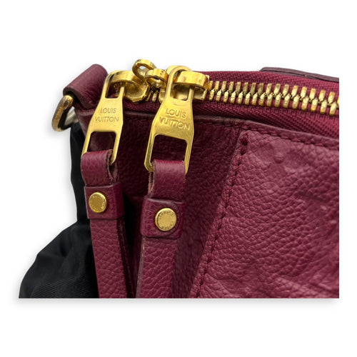 Louis Vuitton Lumineuse PM Red Tote Bag in Empreinte Leather, Gold hardware_6