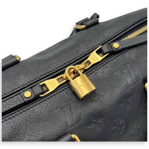 Louis Vuitton Speedy Top Handle Bag 30 Black in Empreinte Leather, Gold hardware_6