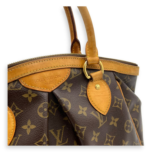 Louis Vuitton Tivoli Top Handle Bag Small Brown in Monogram Coated Canvas, Gold hardware_6