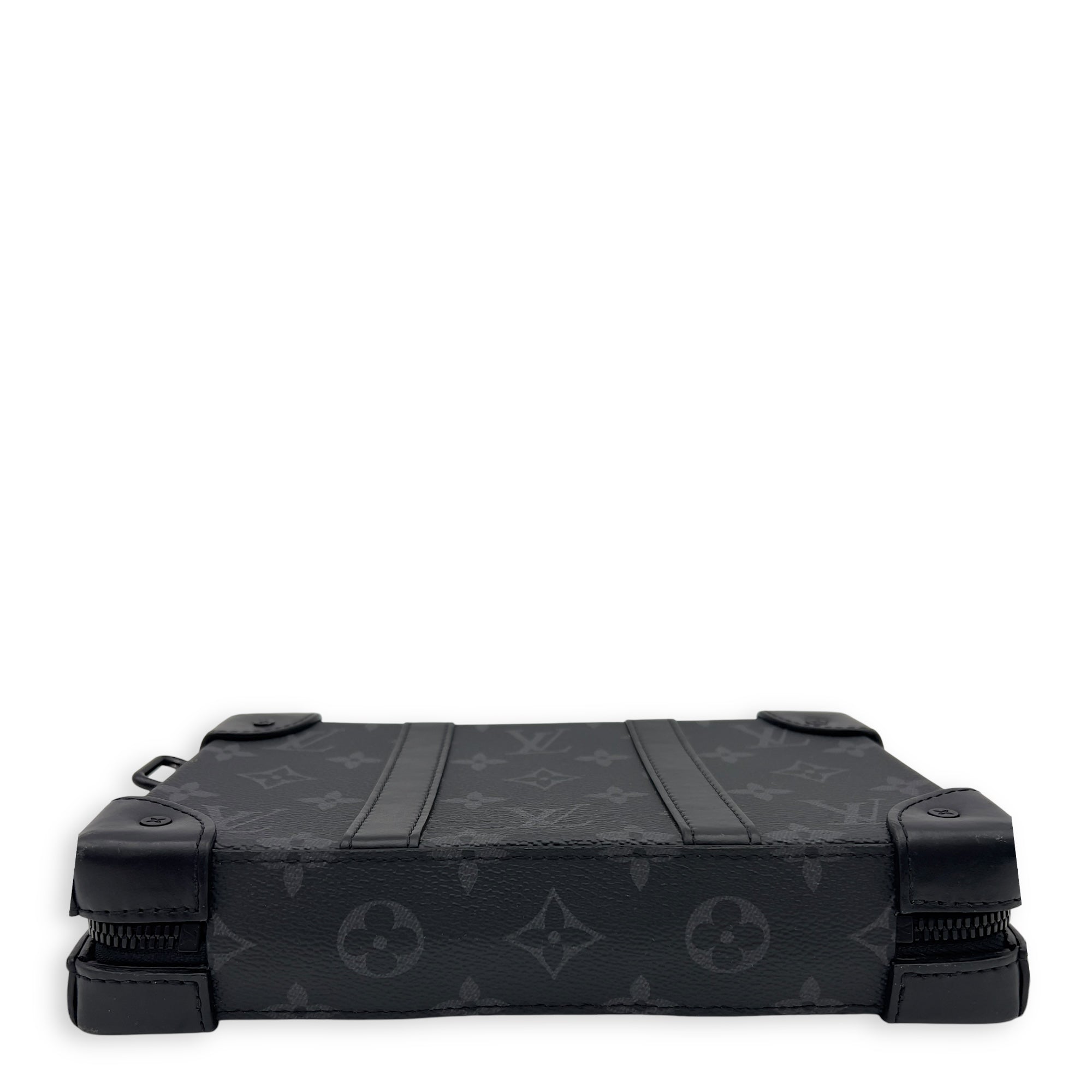 Louis Vuitton Trunk Wallet On Chain Black in Coated Canvas, Acetate hardware_8