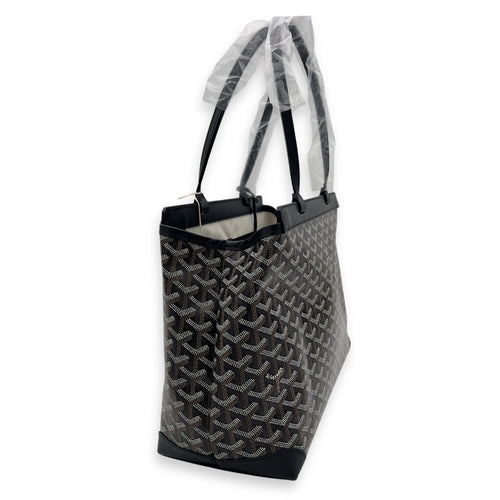 Goyard Bellechasse Tote Bag Black in Coated Canvas_4