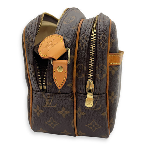 Louis Vuitton Reporter Messenger PM Brown in Monogram Coated Canvas, Gold hardware_4