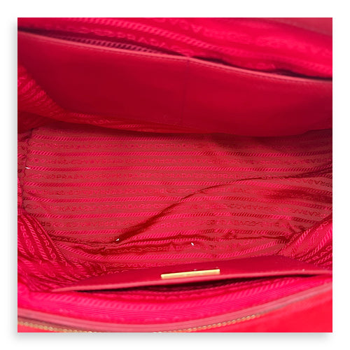 Prada Galleria Top Handle Bag Red in Saffiano Leather, Gold hardware_6