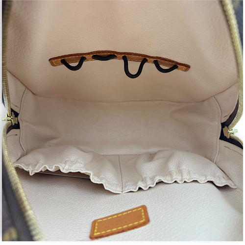 Louis Vuitton Spontini Brown Top Handle Bag in Monogram Coated Canvas, Gold hardware_6