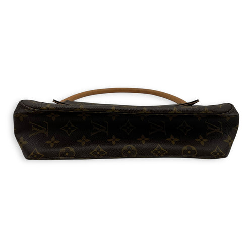 Louis Vuitton Looping Mini Brown Shoulder Bag in Monogram Coated Canvas, Gold hardware_6