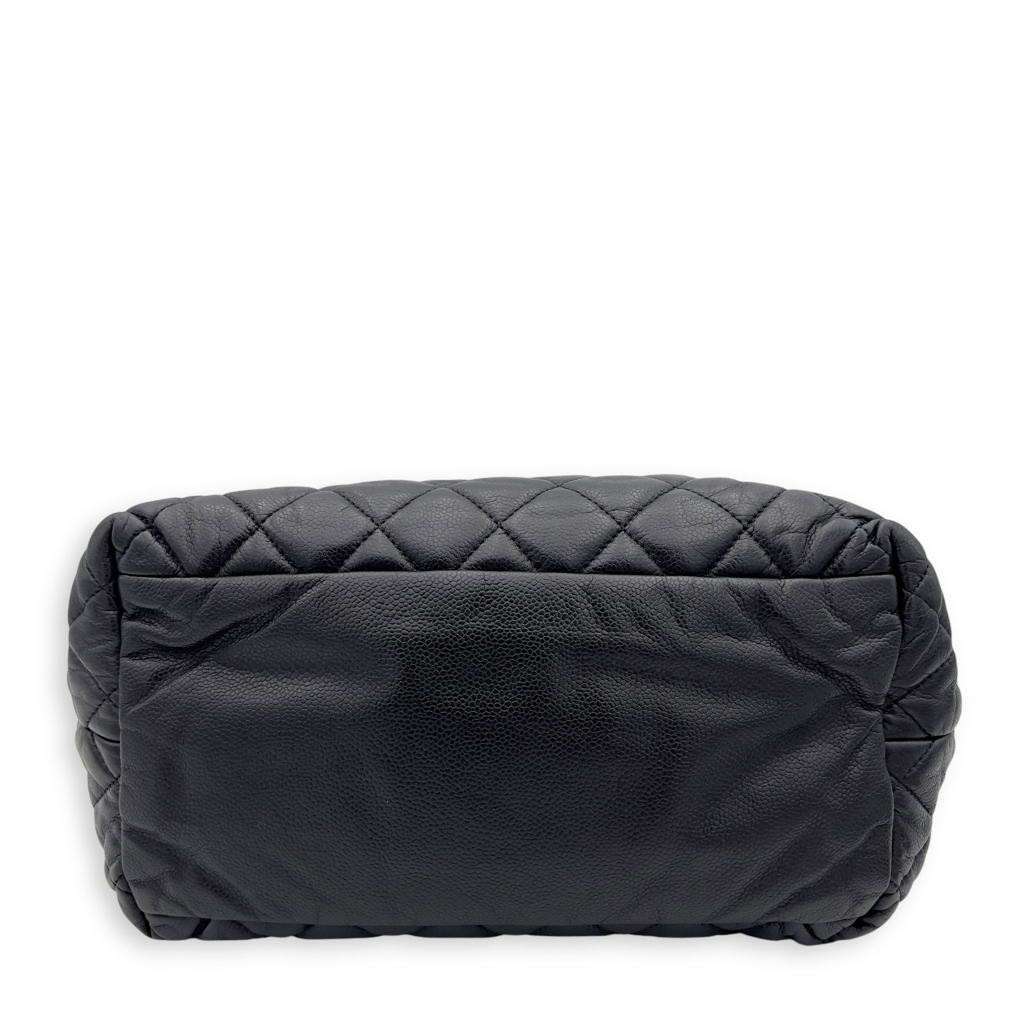 Chanel Cocoon Black Tote Bag in Caviar Leather, Silver hardware_5