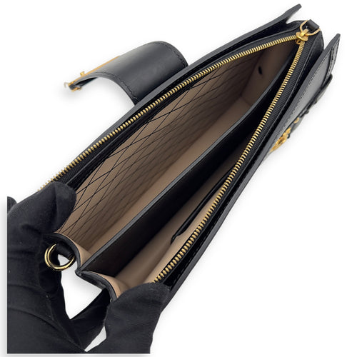 Louis Vuitton Trunk Black Clutch in Epi Leather, Gold hardware_8