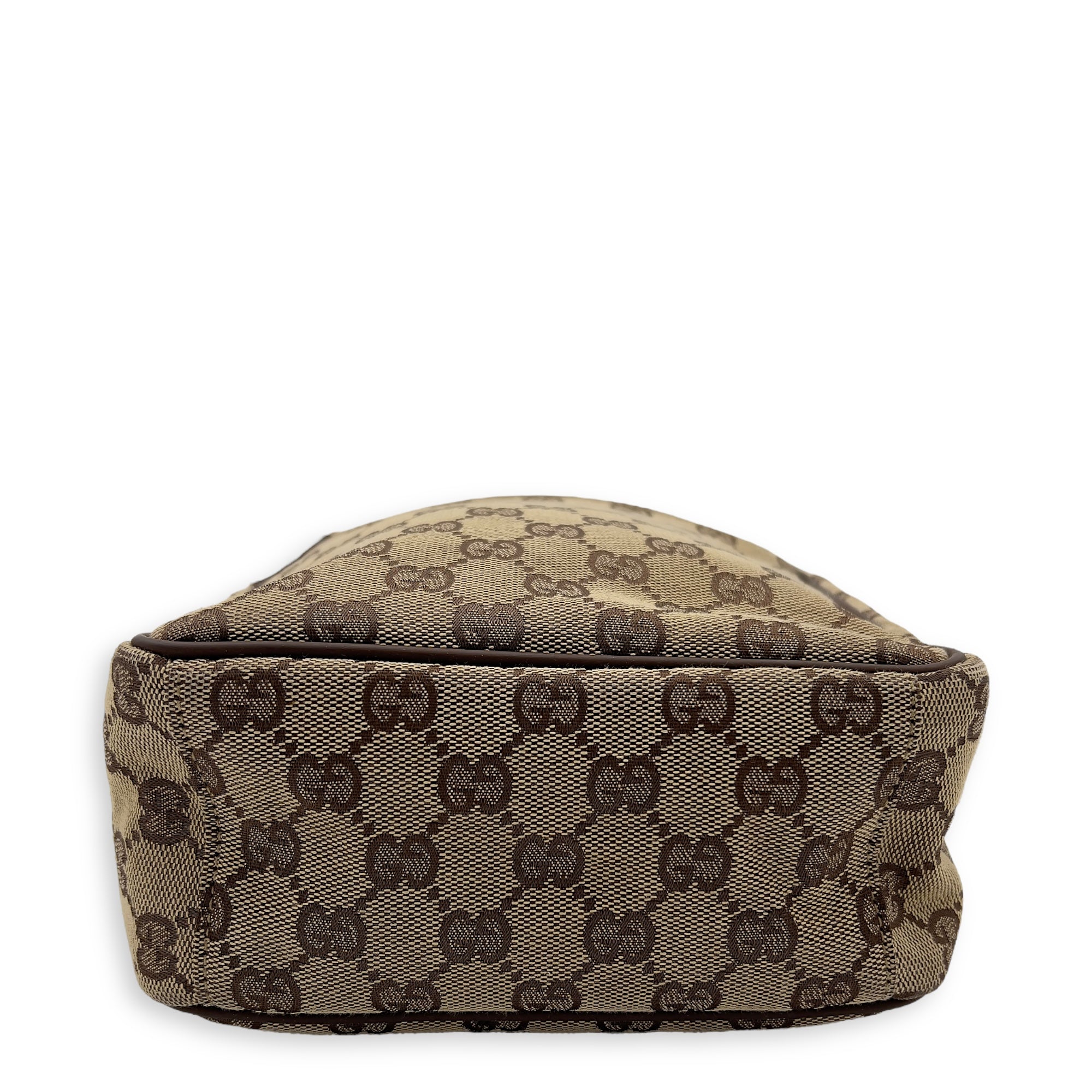 Gucci GG Crossbody Bag Brown in Canvas, Gold hardware_3