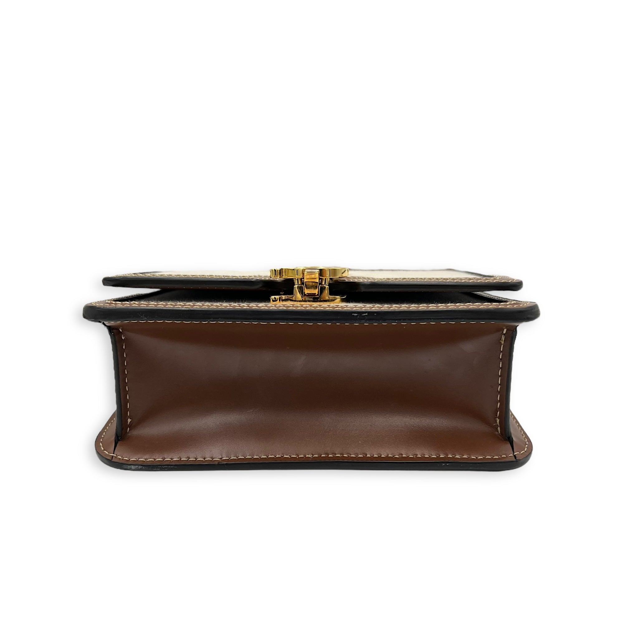 Burberry TB Mini Crossbody bag in Canvas, Gold Hardware