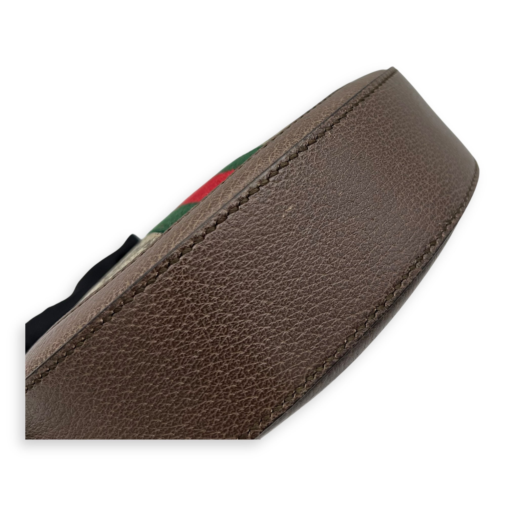 Gucci Ophidia Shoulder Bag Round Brown in Coated Canvas, Gold hardware_6